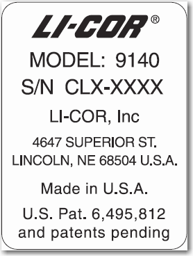 Odyssey CLx manufacturer label